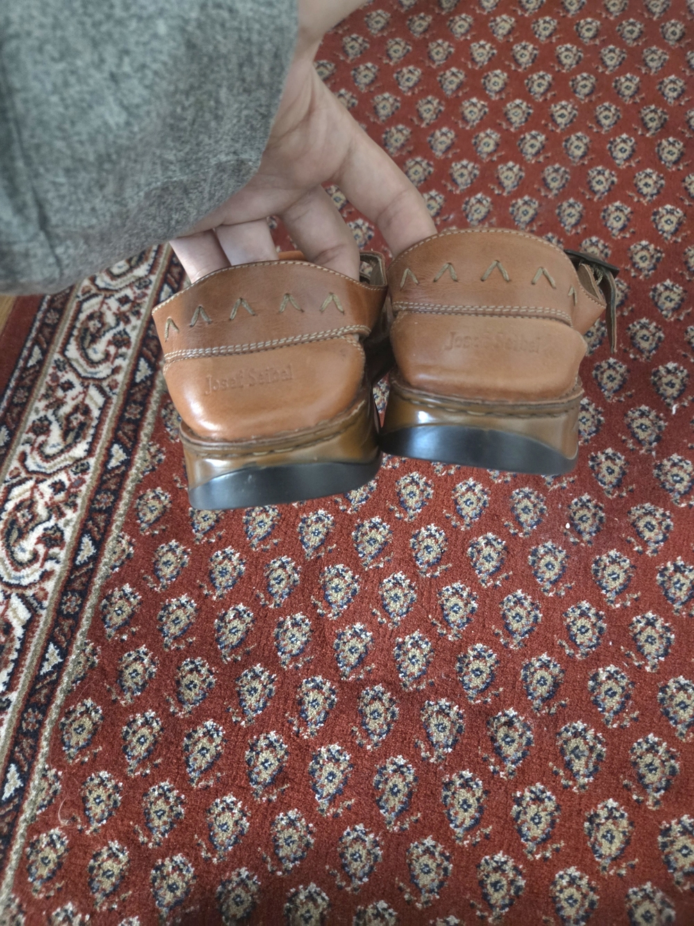 Vintage 90s Y2K Leather Fisherman Sandals - Picture 7 of 7